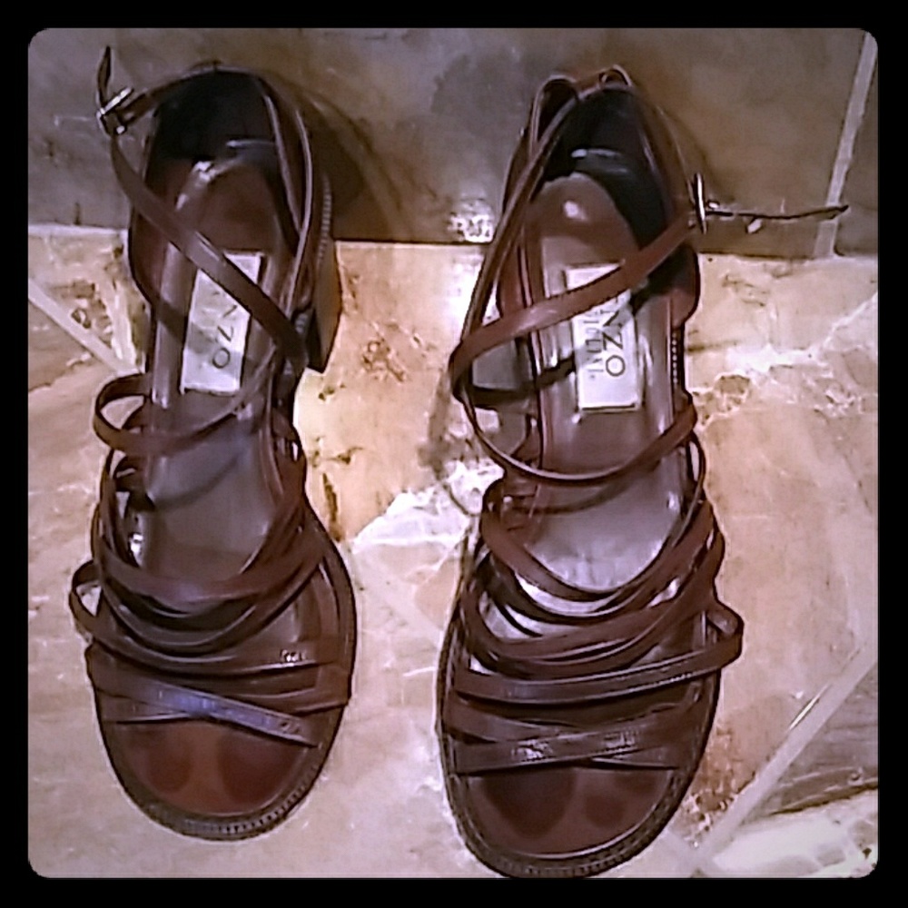Brown Enzo Angiolini Sandals